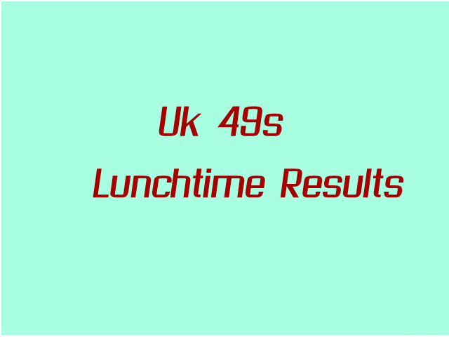 Uk Lunchtime Results Thursday 29 September 2022