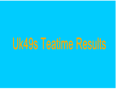 Uk49s Teatime Results: Monday 21 November 2022